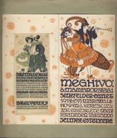 1912 Budai Iván: szép szecessziós meghívó és jegy