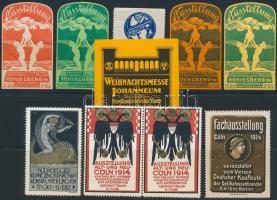 Németország 1900-1918 30 db vásári és kiállítási levélzáró