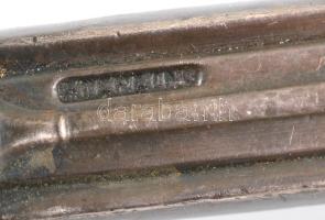 Ezüst (Ag.) nyelű tortalapát, jelzett (Sterling), h:23,5 cm