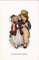 Im Lenz des Lebens / Children art postcard. M. Munk Wien Nr. 1111.