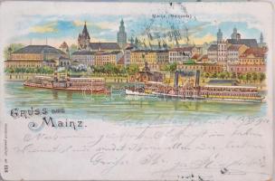 23 db RÉGI német városképes lap, közte 4 litho / 23 pre-1945 German town-view postcards with 4 litho