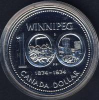 Kanada 1974. 1$ Ag "Winnipeg" T:PL