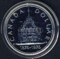 Kanada 1976. 1$ Ag "Parlamenti könyvtár" T:PL