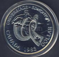 Kanada 1983. 1$ Ag "Edmontoni Egyetemi Játékok" T:PL