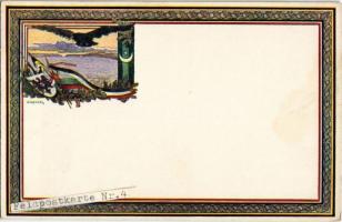 K. F. A. Feldpostkartenserie 4. Kriegshilfsbüro / WWI Austro-Hungarian K.u.K. military field postcard, Central Powers propaganda, artist signed (glue mark)