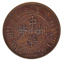 Kína 1924. 20c Cu T:2
China 1924. 20 Cash Cu C:XF