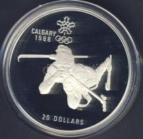 Kanada 1986. 20$ Ag "Téli olimpia-biatlon" T:PP
