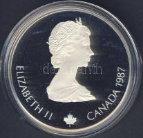 Kanada 1987. 20$ Ag "Téli olimpia-bob" T:PP