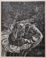 Dante Alighieri: La Divina Commedia. Kolozsvár, 1976, Dacia. Gy. Szabó Béla 20 db fametszetével illu...