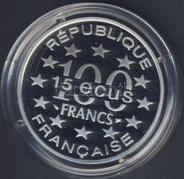 Franciaország 1993. 100Fr/15Ecu Ag "Diadalív" T:PP