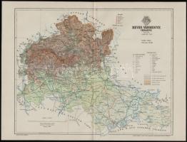 cca 1900 Heves vármegye térképe, tervezte: Gönczy Pál, kiadja: Posner Károly és Fia, 23,5×30,5 cm
