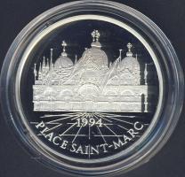 Franciaország 1994. 100Fr/15Ecu Ag "Szt.Márk Székesegyház" T:PP