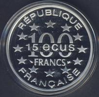 Franciaország 1994. 100Fr/15Ecu Ag "Big Ben" T:PP
