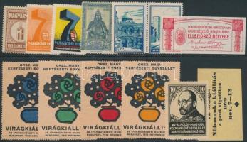 13 db magyar levélzáró bélyeg