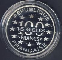 Franciaország 1995. 100Fr/15Ecu Ag "Alhambra" T:PP