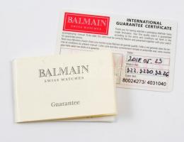 Balmain női kvarc svájci karóra, számlával, leírással, garanciális, jó állapotban, fém szíjjal