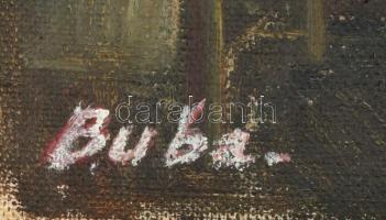 Buba jelzéssel: Olvasó lány. Olaj, vászon. 32x21 cm