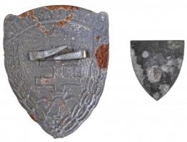 2db-os sérült Levente jelvény és sapkajelvény tétel T:2- oxidáció