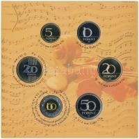 2009. 5Ft-200Ft "Haydn" (7xklf) forgalmi érme sor, benne "Joseph Haydn" Ag emlék...