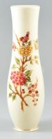 Zsolnay pillagós váza, kézzel festett, jelzett, kis kopásnyommal, m: 25,5 cm