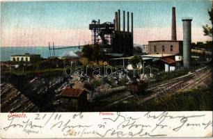 1906 Trieste, Trieszt, Trst; Ferriera / iron foundry, industrial railway, wagon (EK)