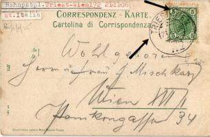1906 Trieste, Trieszt, Trst; Ferriera / iron foundry, industrial railway, wagon (EK)