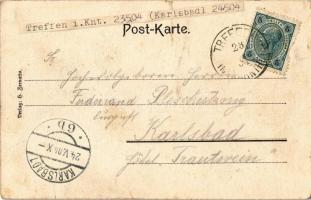 1904 Treffen am Ossiacher See, general view with parish church. Verlag Zernatto
