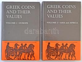 David R. Sear: Greek Coins and their values. Vol. 1-2. Spink, 2006. Mindkettő használt, de szép állapotban.