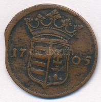 1705. X Poltura Cu "II. Rákóczi Ferenc" (7,74g) T:2,2- Hungary 1705. X Poltura Cu "Fr...