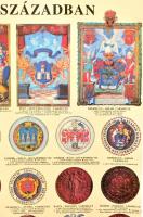 A Magyar Királyság címerei és pecsétjei, térkép, 115×75 cm