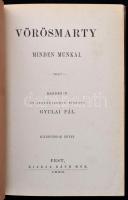 Vörösmarty Mihály minden munkái IX. kötet. Pest, 1863, Ráth Mór, (Bécs, Jacob és Holzhausen-ny.),406...