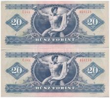 1980. 20Ft (2x) sorszámkövetők T:I,I- 
Adamo F17