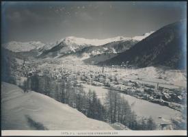 cca 1900 Svájci városok, Zürich,  St Moritz 14 db nagyméretű fotó / Switzeland 14 photos 23x17 cm