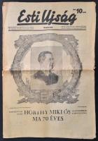1938 Az Esti Ujság június 18-i száma Horthy Miklós 70. születésnapjára alkalmi címlappal