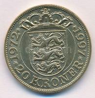 Dánia 1997. 20Kr Al-Br "II. Margit királynő uralkodásának 25. évfordulója 1972-1997" T:I-
...