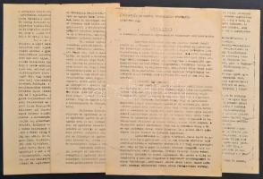 1944 Révész Imre (1889-1867) tiszántúli református püsök körlevele a vészterhes időkben az egyház tagjai által tanusítandó viselkedésről 8 gépelt oldal