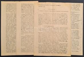 1944 Révész Imre  (1889-1867) tiszántúli református püsök körlevele a vészterhes időkben az egyház tagjai által tanusítandó viselkedésről 8 gépelt oldal