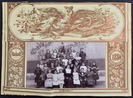 cca 1880-1940 14 db nagyrészt keményhátú fotó. Tablóképek és vizitkártya