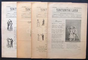 1902 Tánctanítók lapjának 3 db száma kiváló állapotban