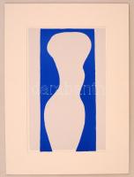 Henri Matisse (1869-1954): Fehér torzó. Szitanyomat, papír, jelzés nélkül, paszpartuban, 38×25 cm
