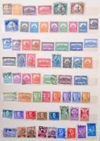 Gyűjtemény 1913-1962 blokkok  nélkül, nagyon sok postatisztával, jobb értékekkel 12 lapos nagyalakú ...