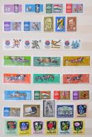 Gyűjtemény 1913-1962 blokkok  nélkül, nagyon sok postatisztával, jobb értékekkel 12 lapos nagyalakú ...