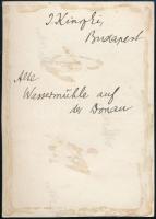 cca 1930 Kinszki Imre (1901-1945) budapesti fotóművész aláírással jelzett vintage alkotása (Hajómalo...