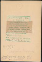 cca 1933 Kinszki Imre (1901-1945) budapesti fotóművész pecséttel jelzett, feliratozott, vintage alko...