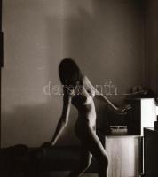 cca 1975 Bombázók a láthatáron, szolidan erotikus felvételek, 13 db vintage negatív + 2 db mai nagyí...