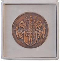 1994. "Városvédő Egyesület 1984-1994 Mohács" kétoldalas Br plakett, nehezen kiolvasható sz...