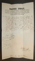1847 Kunszt püspök által aláírt levél