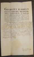 1807 Hurbély püspök által aláírt levél