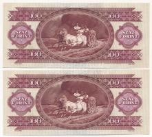 1989. 100Ft (5x) sorszámkövetők T:I- törés nélküli hajlás Adamo F36