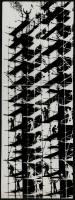 cca 1974 Ágoston István pecséttel jelzett, vintage fotóművészeti alkotása, a magyar fotográfia avantgarde korszakából, hajtásnyommal, 39x14 cm